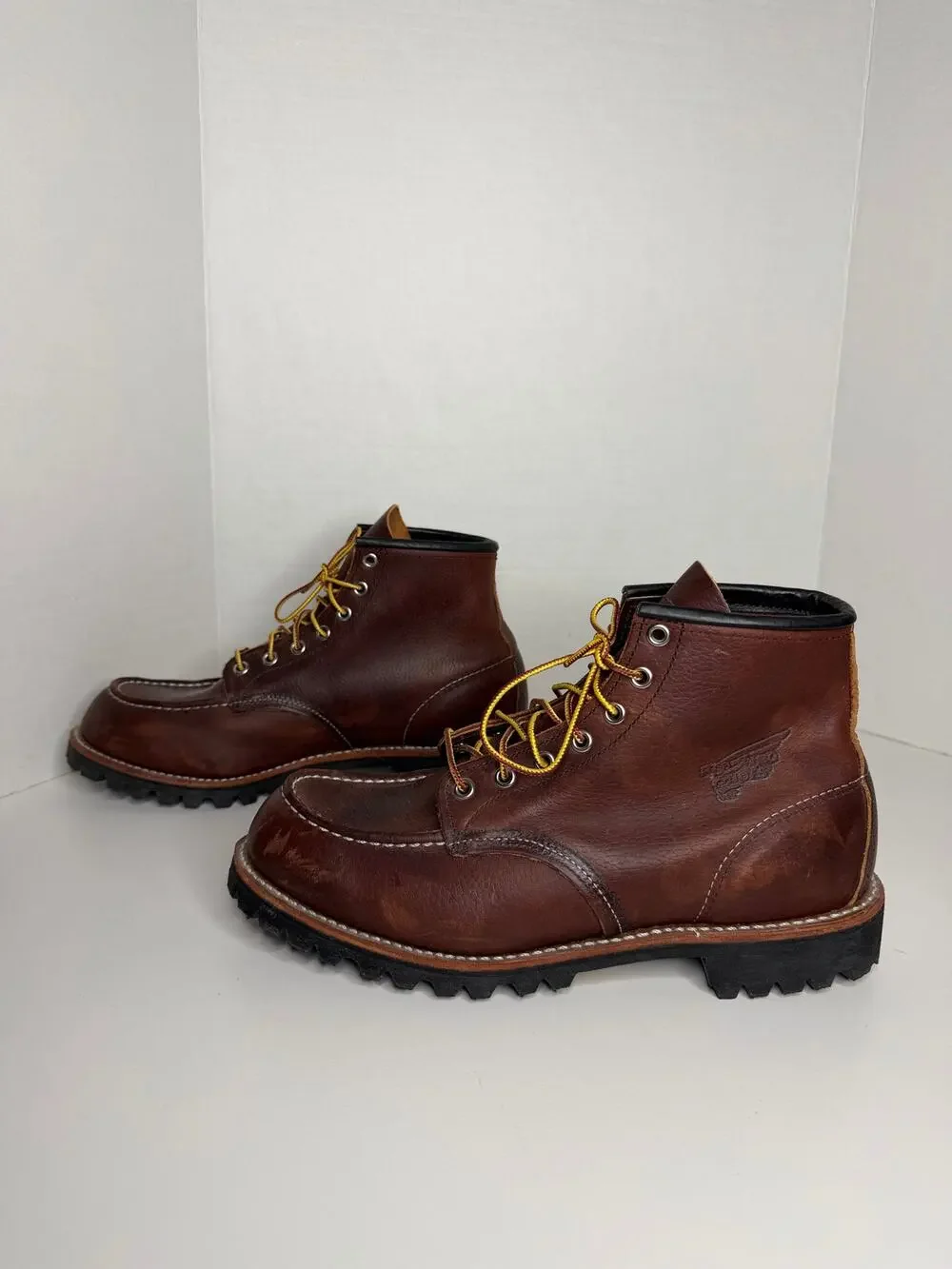 Red Wing Heritage 8146 Roughneck Brown Leather Boots EUC Size 9.5